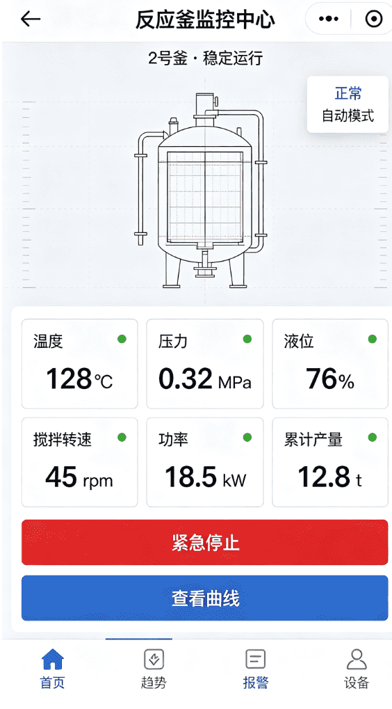 反应釜监控APP
