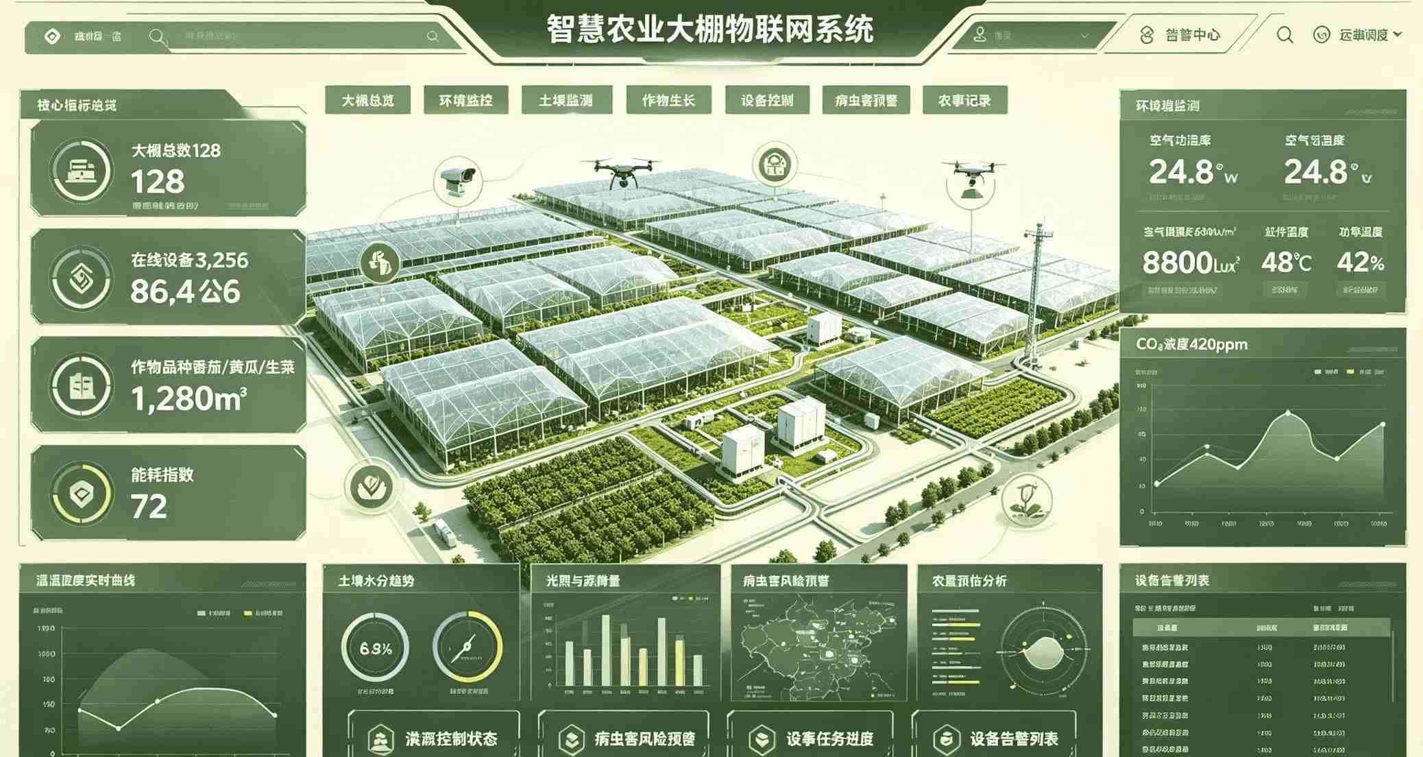 智慧农业大棚物联网系统